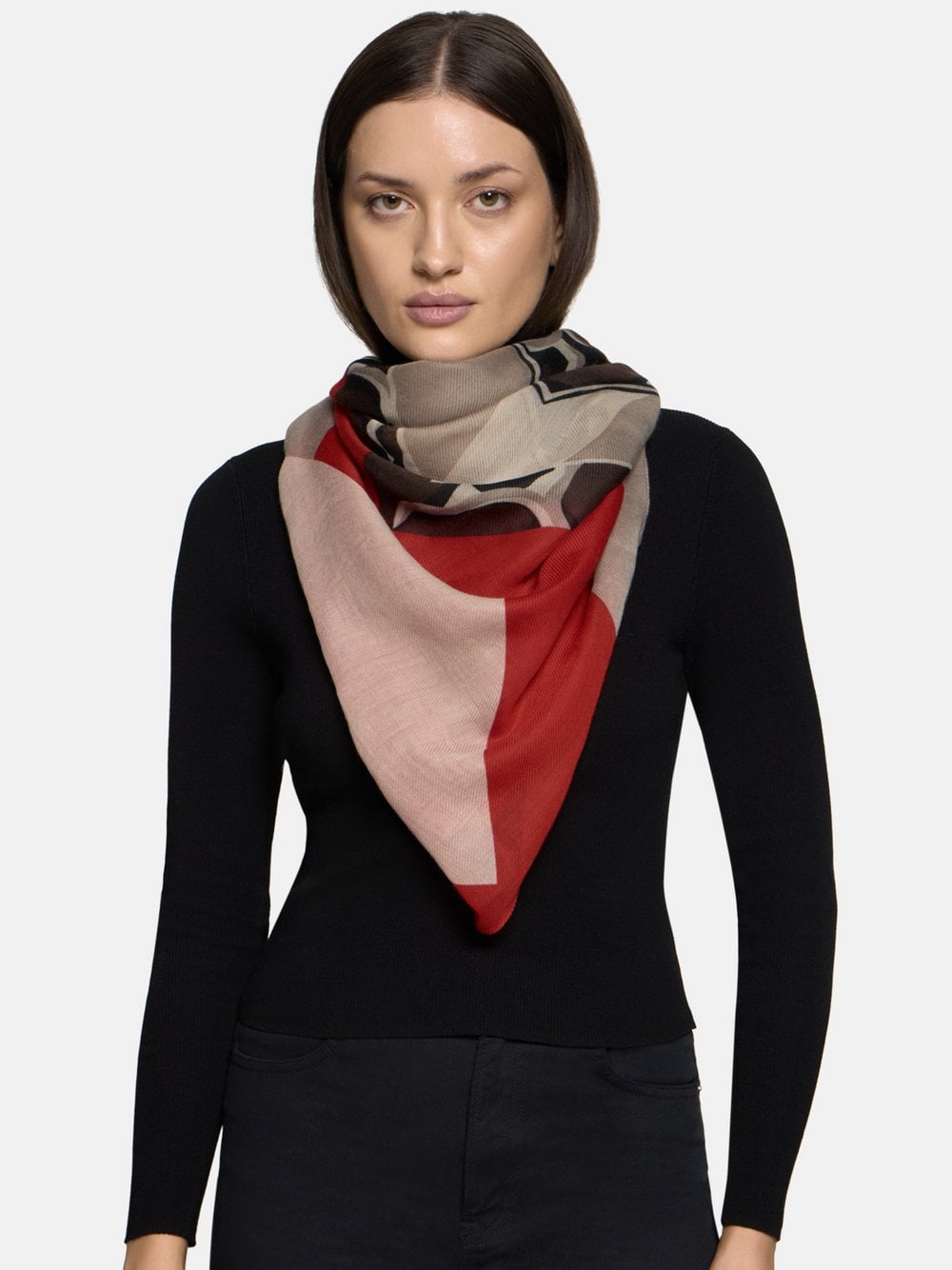 Betty Barclay Tuch Damen braun gemustert, ONE SIZE