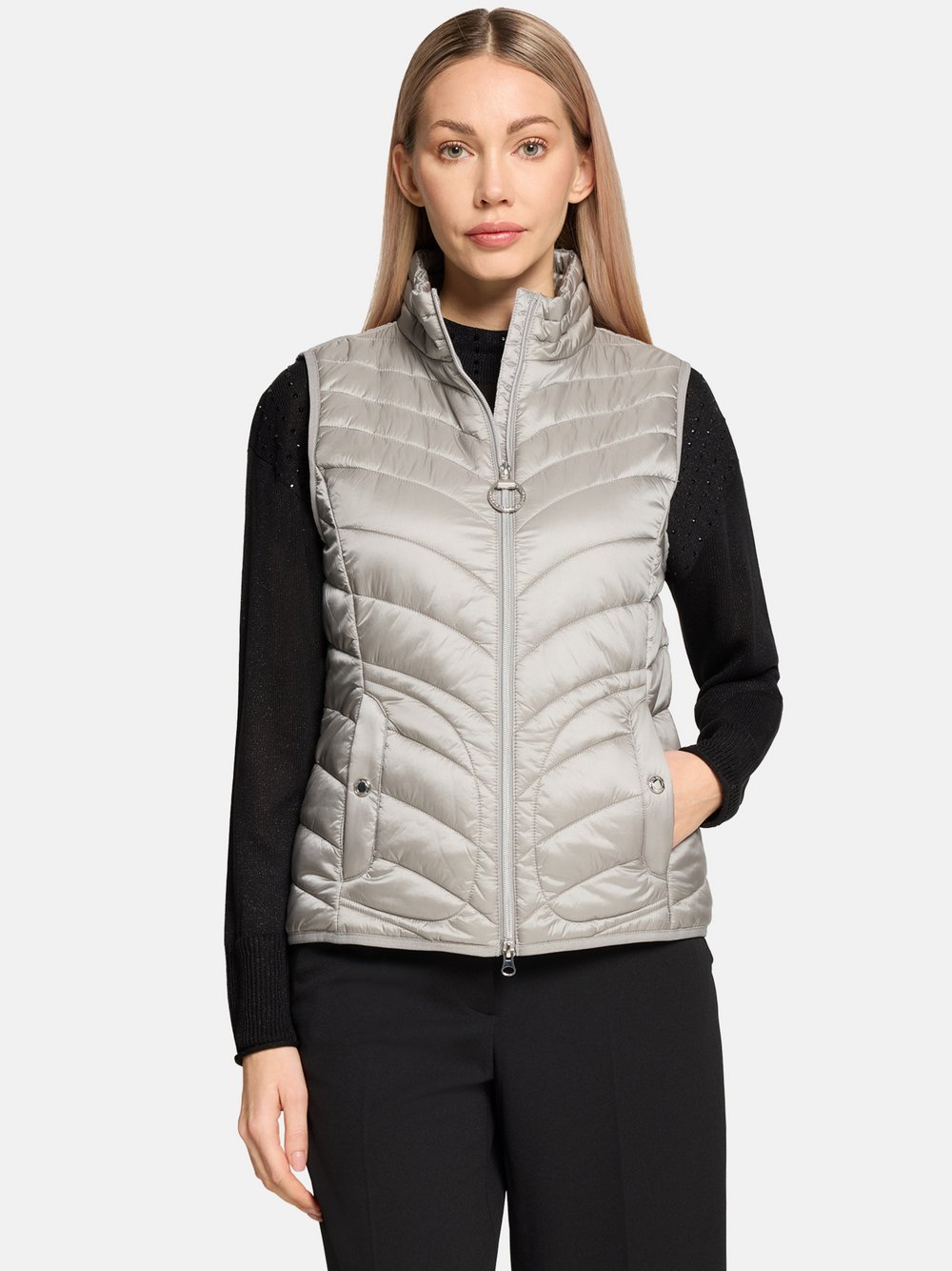 Betty Barclay Steppweste Damen Polyamid grau, 36