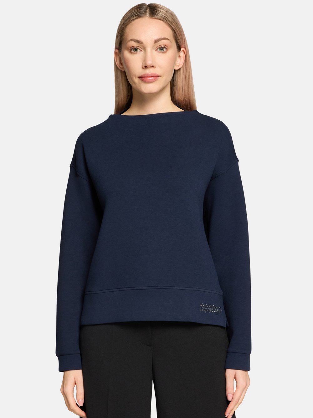 Betty Barclay Sweatshirt Damen Viskose blau bedruckt, 48