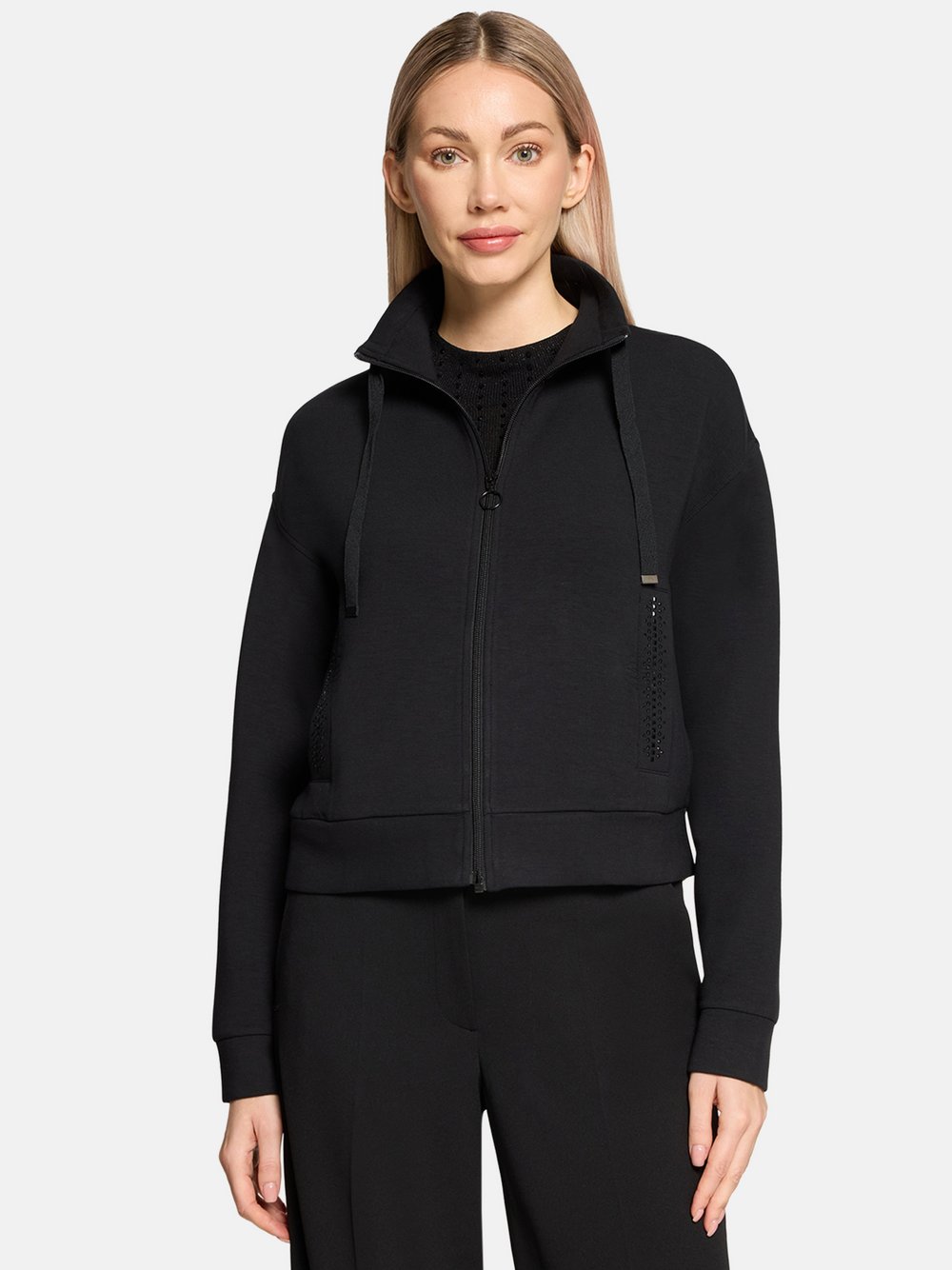 Betty Barclay Shirtjacke Damen Viskose schwarz, 36