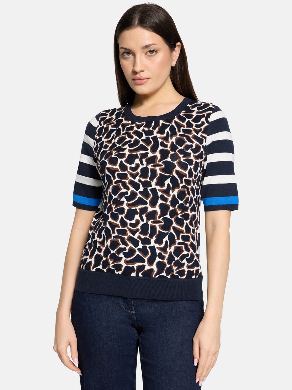 Betty Barclay Strickpullover Damen Viskose mehrfarbig gemustert, 36