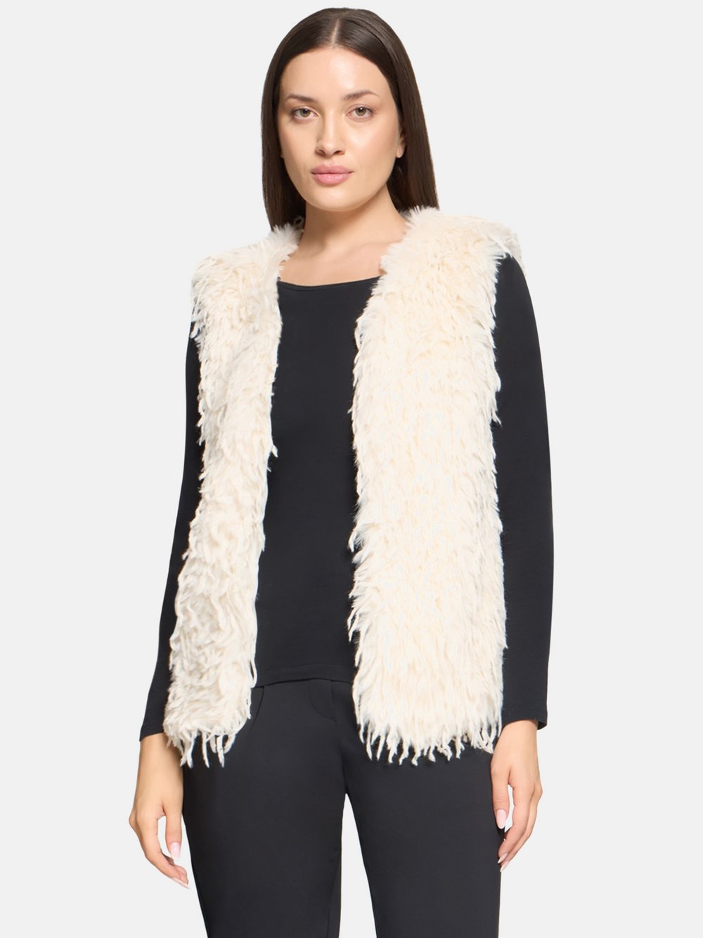 Thumbnail - Betty & Co Kunstfell-Weste Damen mehrfarbig, 38