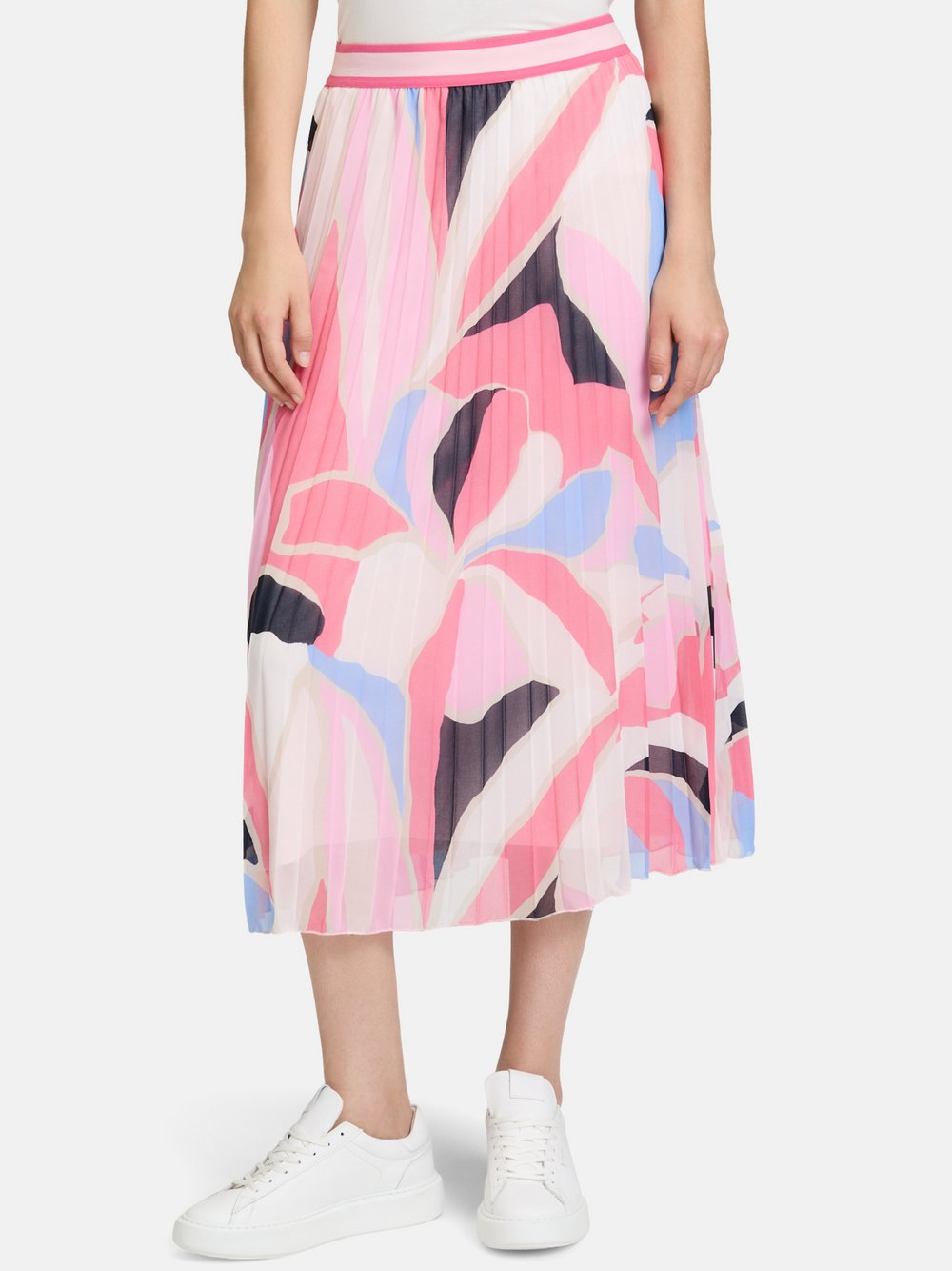 Betty & Co Chiffonrock Damen rosa gemustert, 38