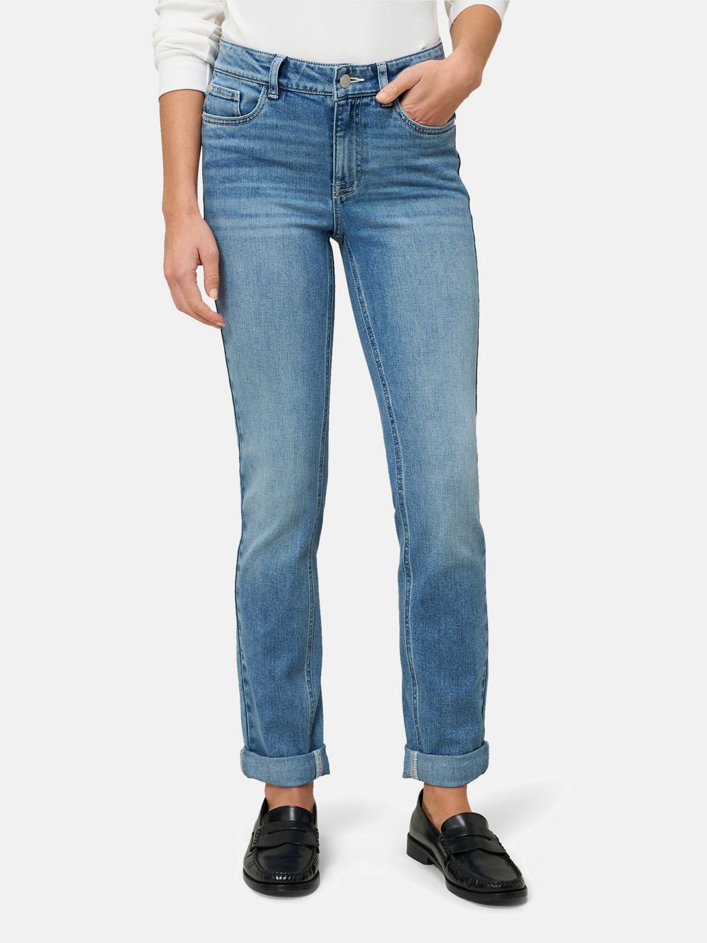 zero Jeans Damen Baumwolle blau, 34