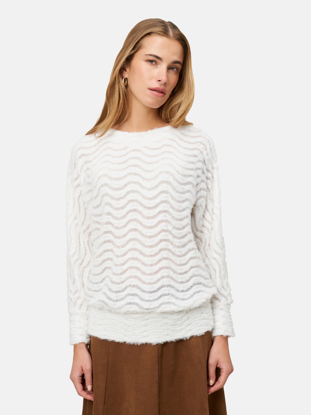 zero Sweatshirt Damen Polyamid weiß, 40