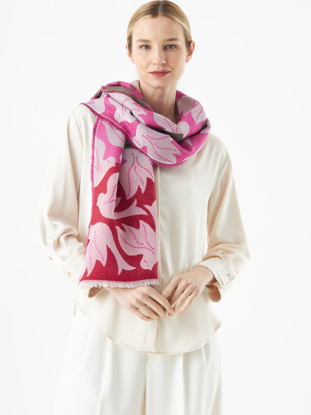 Codello Schal Damen pink bedruckt, ONE SIZE