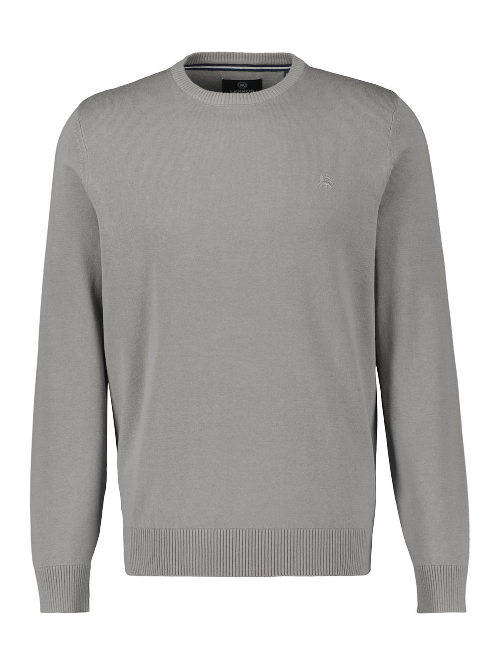 LERROS Strickpullover Herren Baumwolle grau, XXXL
