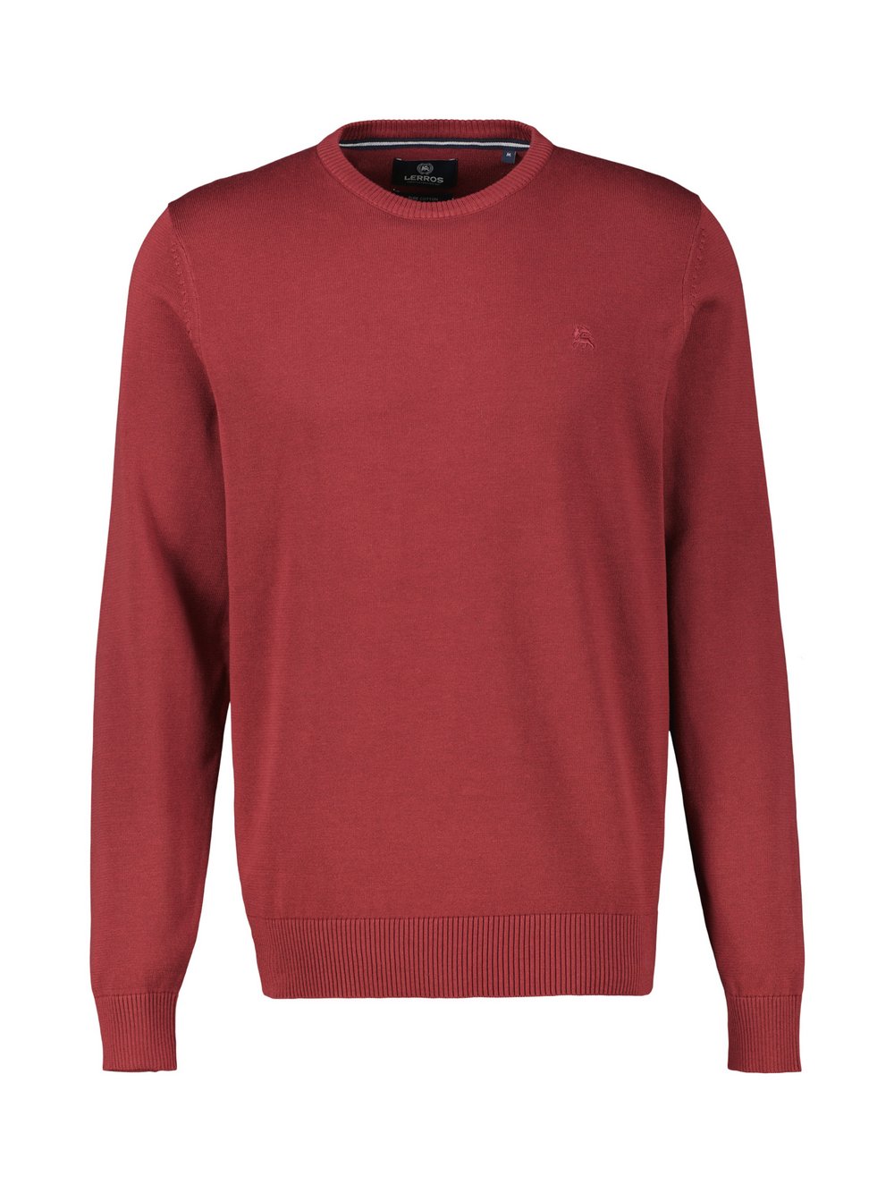 LERROS Strickpullover Herren Baumwolle rot, M