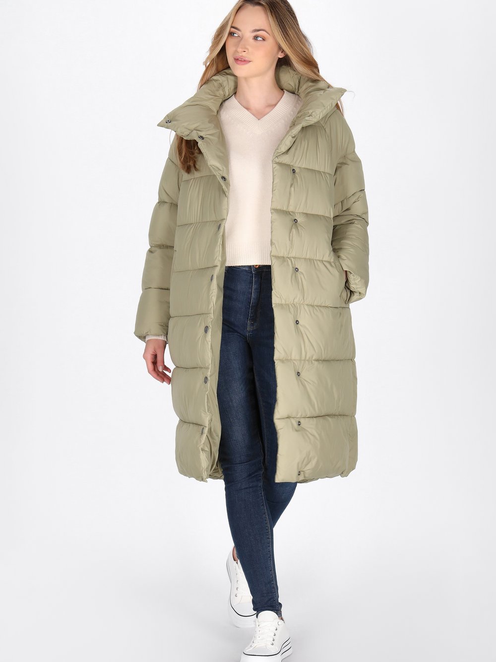 Dreimaster Mantel Damen grün, XL