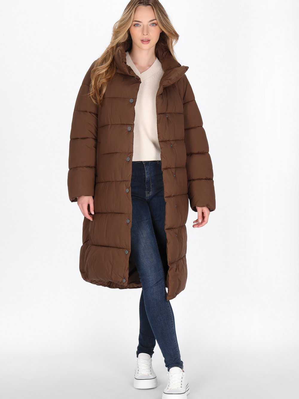 Dreimaster Mantel Damen braun, XL