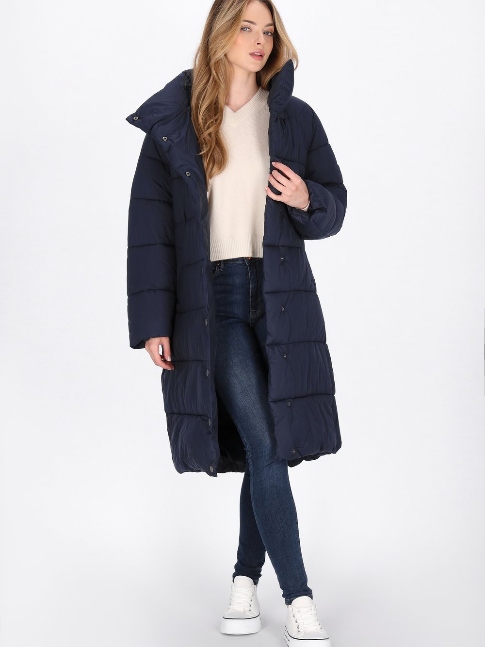 Dreimaster Mantel Damen blau, XXL