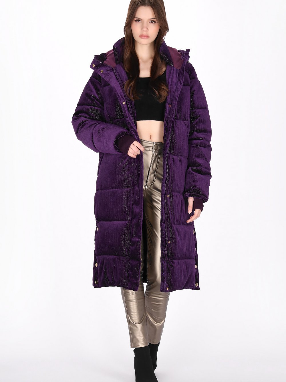 MyMo Mantel Damen lila, S