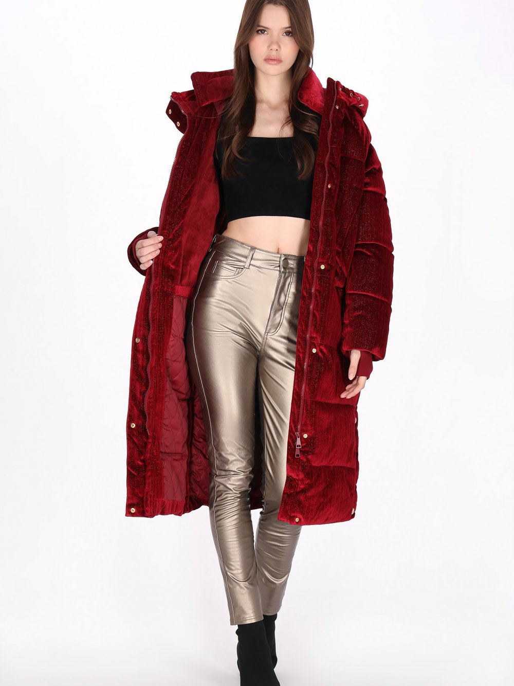 MyMo Mantel Damen rot, XS