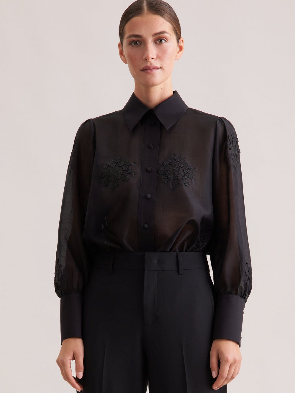 Thumbnail - Seidensticker Hemdbluse Damen Lyocell schwarz, 40