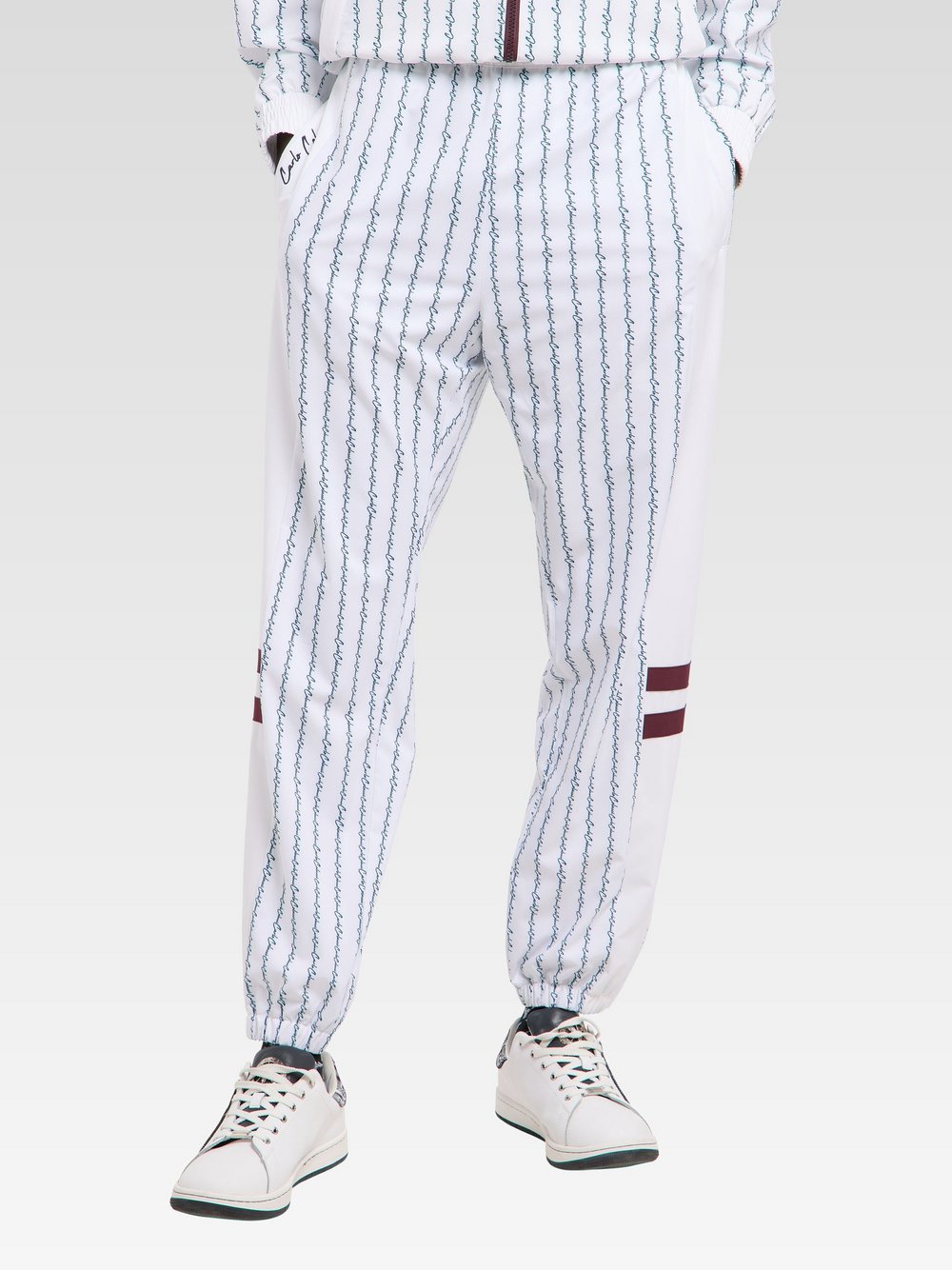 Carlo Colucci Trainingshose  Herren weiß gemustert, XXL