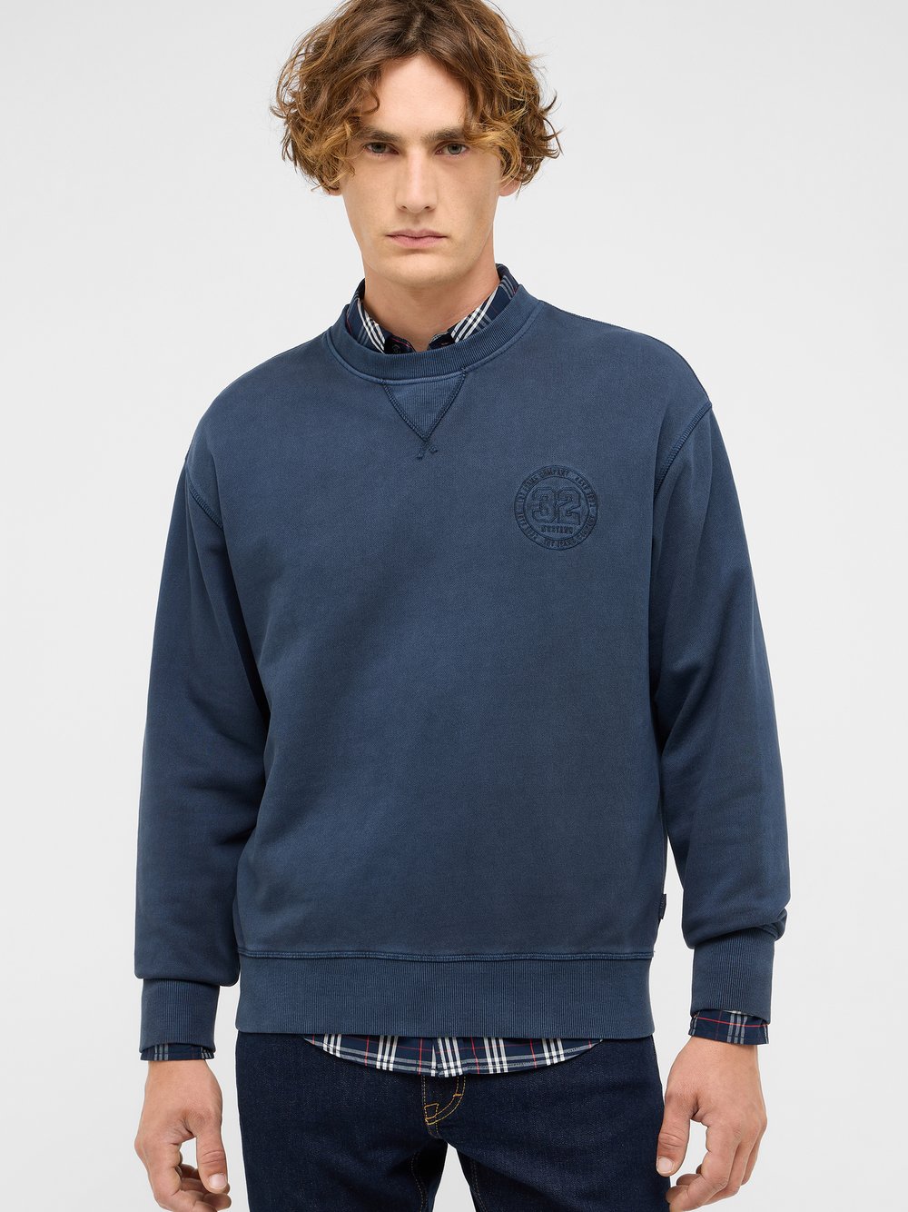 Thumbnail - Mustang Sweatshirt Herren Baumwolle blau, XL