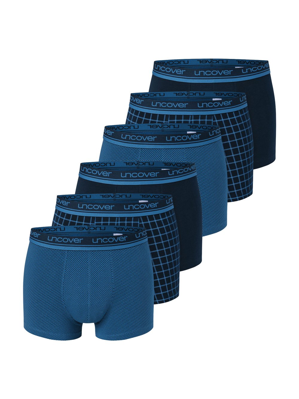 Schiesser Trunk  Herren Jersey blau gemustert, XL