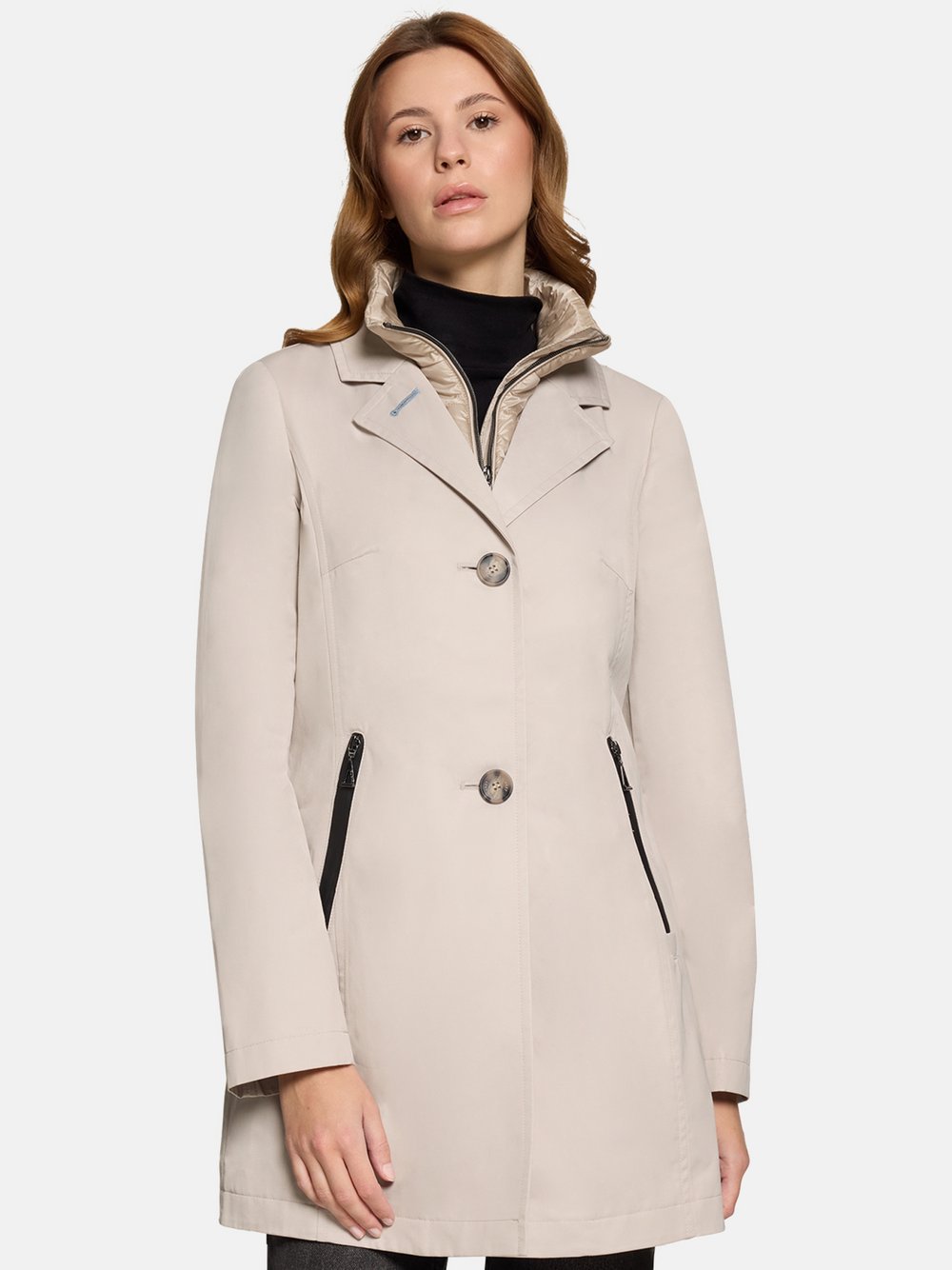 Gil Bret Mantel Damen Baumwolle beige, 40