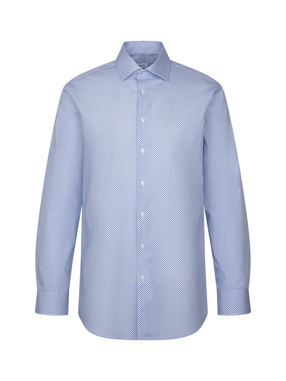 Thumbnail - Seidensticker Business Hemd Herren Regular Fit Baumwolle blau bedruckt, 40