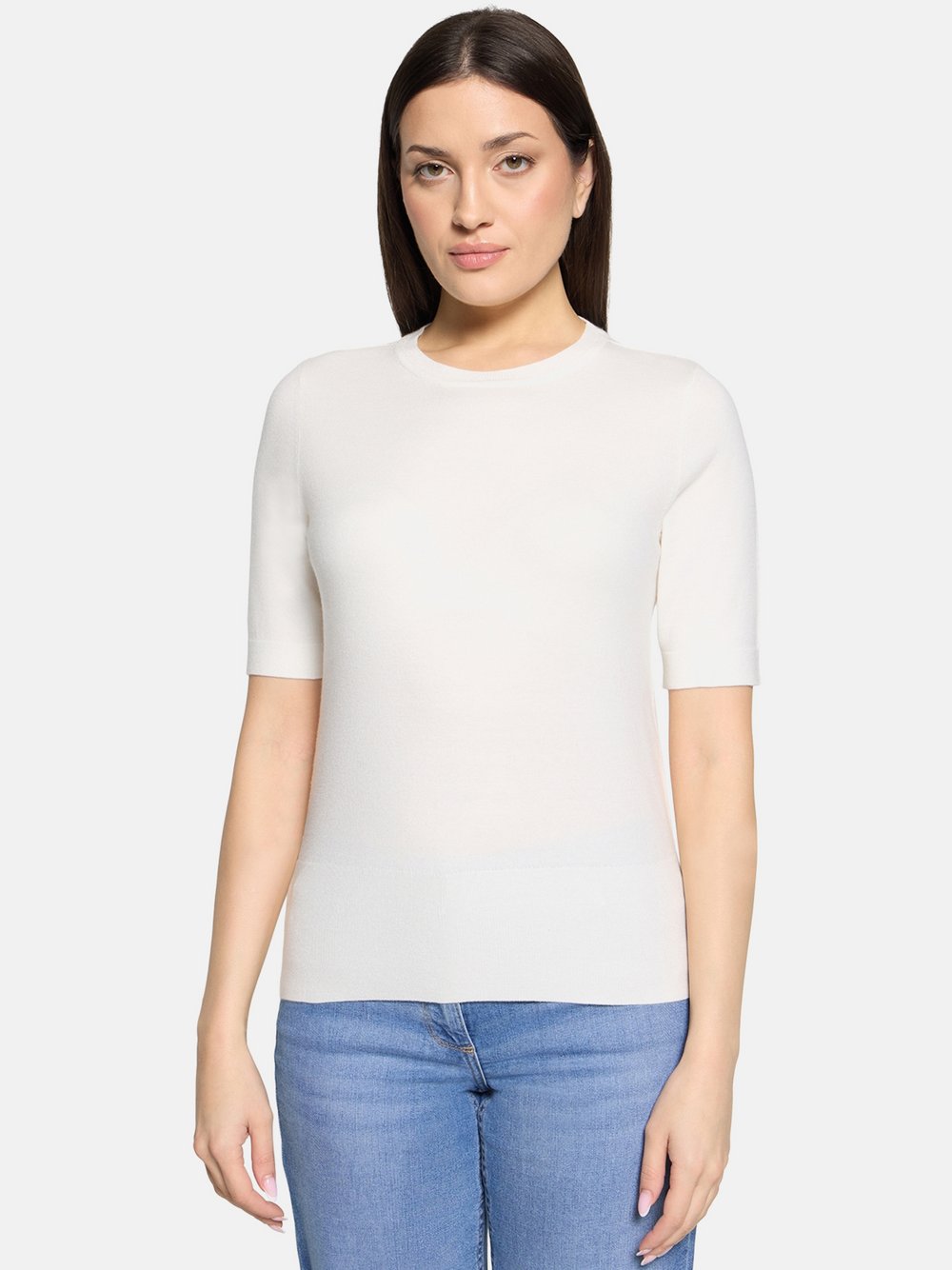 Betty Barclay Basic-Pullover Damen Viskose weiß, 38