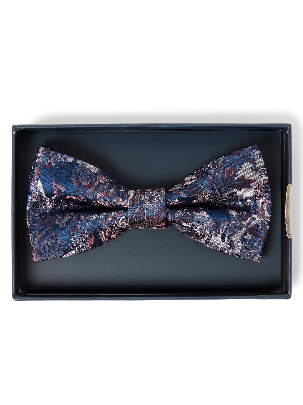 Willen Fliege aus Seide Herren Seide (100%) blau gemustert, ONE SIZE