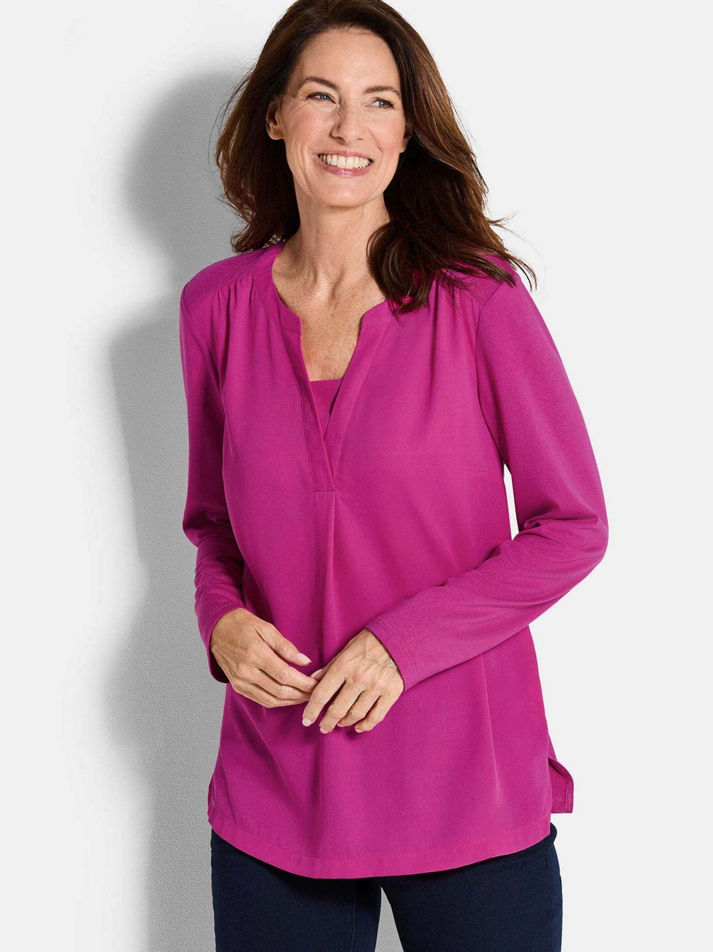 Goldner Blusenshirts Damen lila, 24