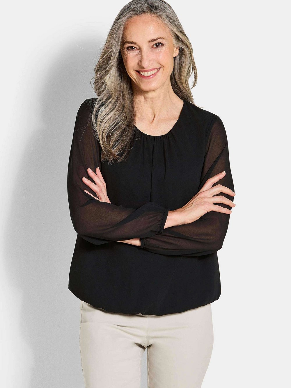 Goldner Blusen Damen schwarz, 21