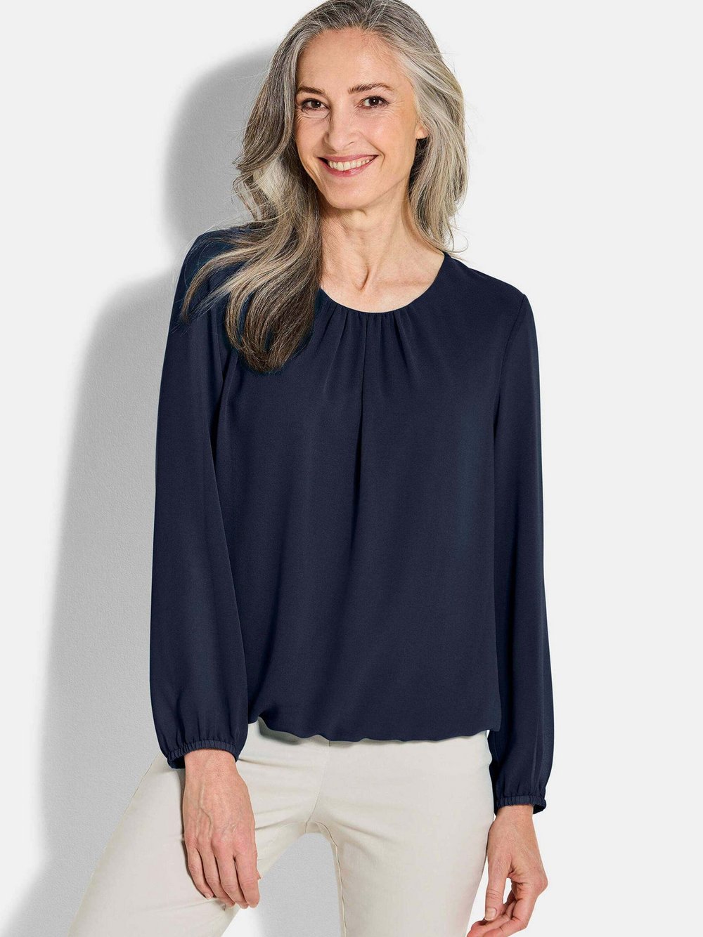 Goldner Blusen Damen blau, 20