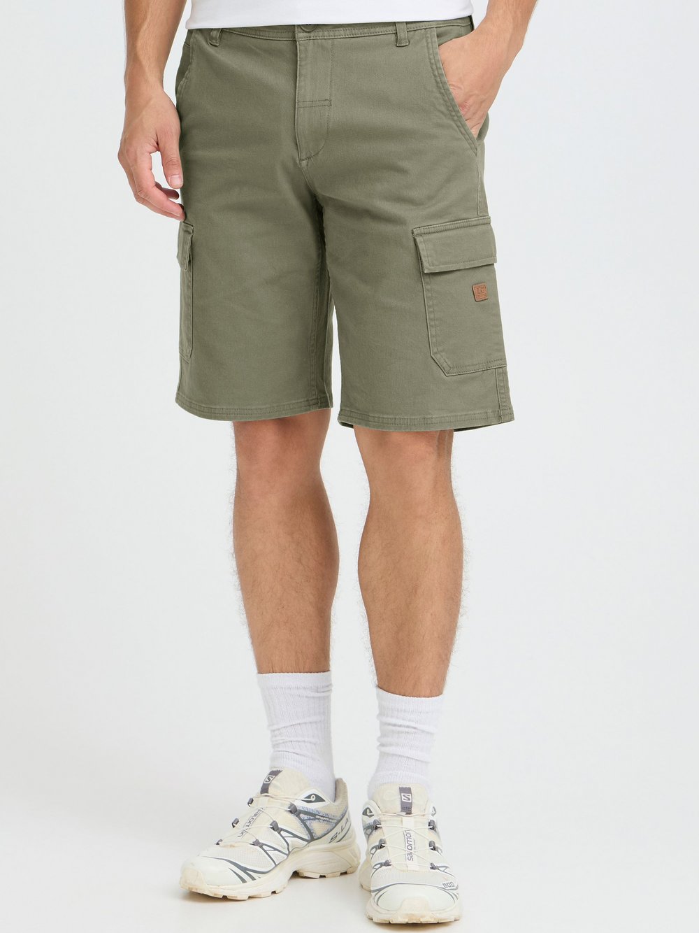 BLEND Cargoshorts  Herren Baumwolle grün, XL
