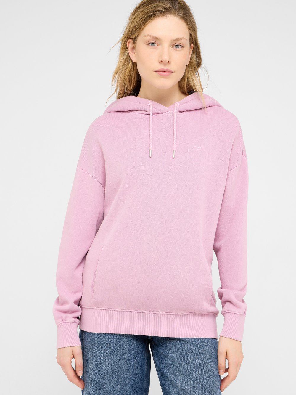 Mustang Hoodie Damen Baumwolle rosa, L