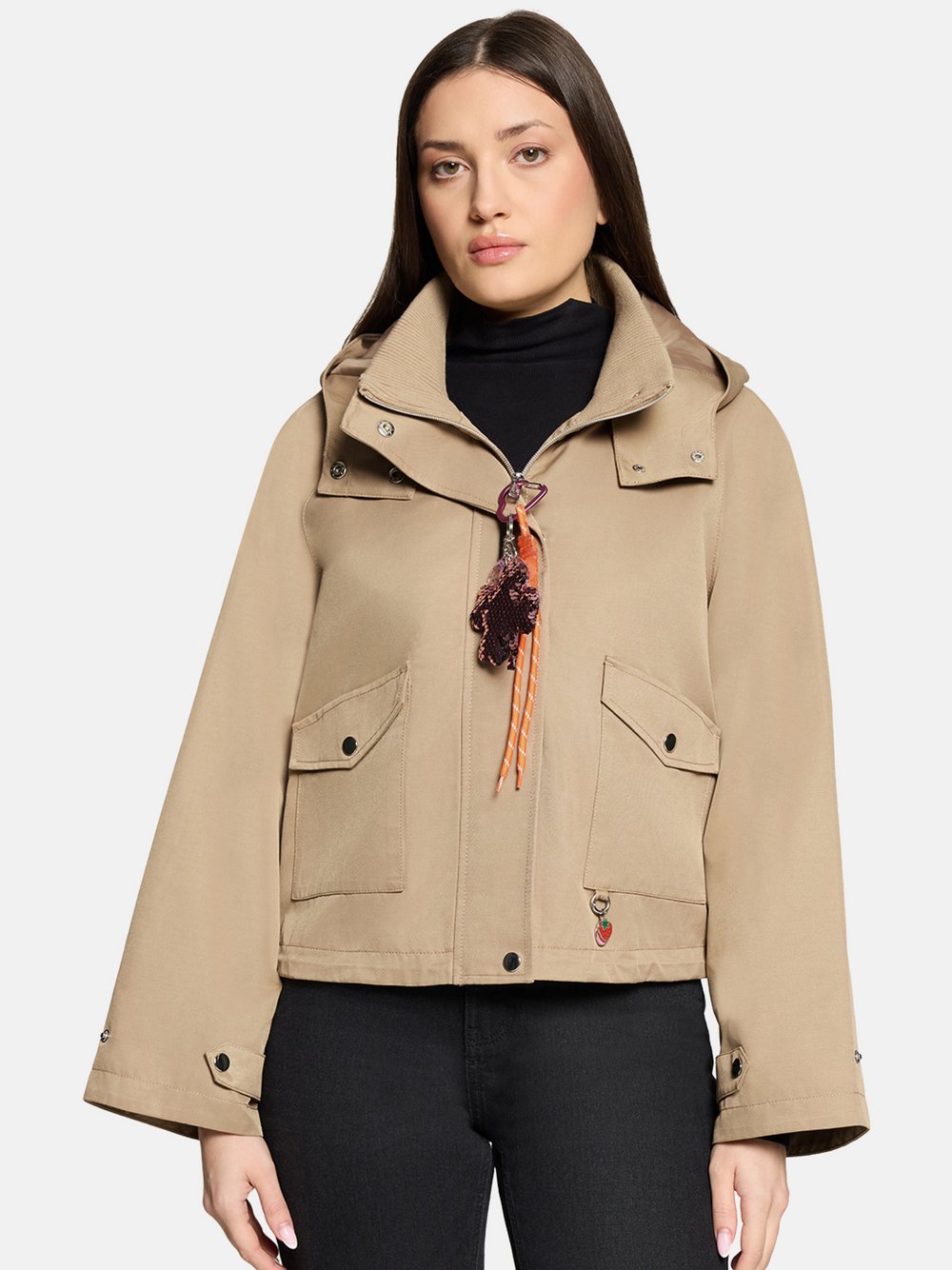 Thumbnail - Cartoon Jacke Damen braun, 40