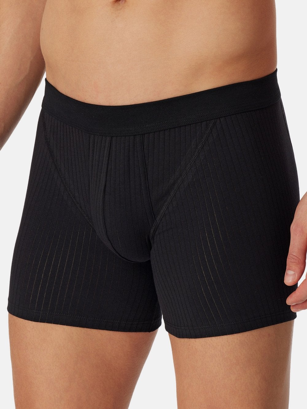 Thumbnail - Schiesser Retro Short  Herren Baumwolle schwarz, XL