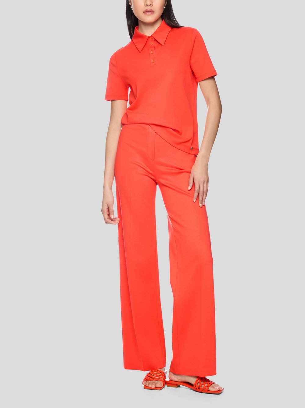 Marc Cain Poloshirt Damen Baumwolle orange, 36