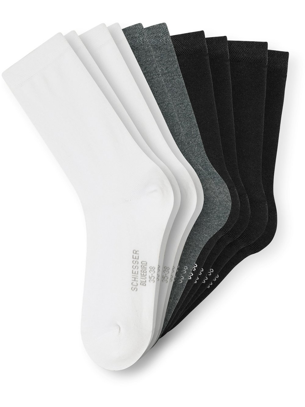 Thumbnail - Schiesser Freizeitsocken  Damen Jersey mehrfarbig, 39-42