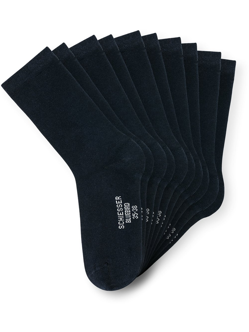 Schiesser Freizeitsocken Damen Jersey blau, 35-38