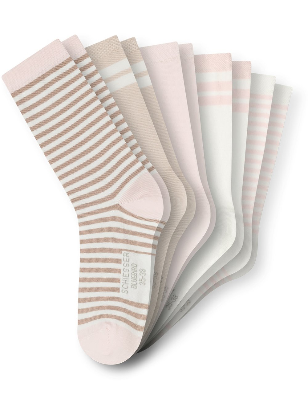 Thumbnail - Schiesser Freizeitsocken  Damen Jersey mehrfarbig bedruckt, 35-38