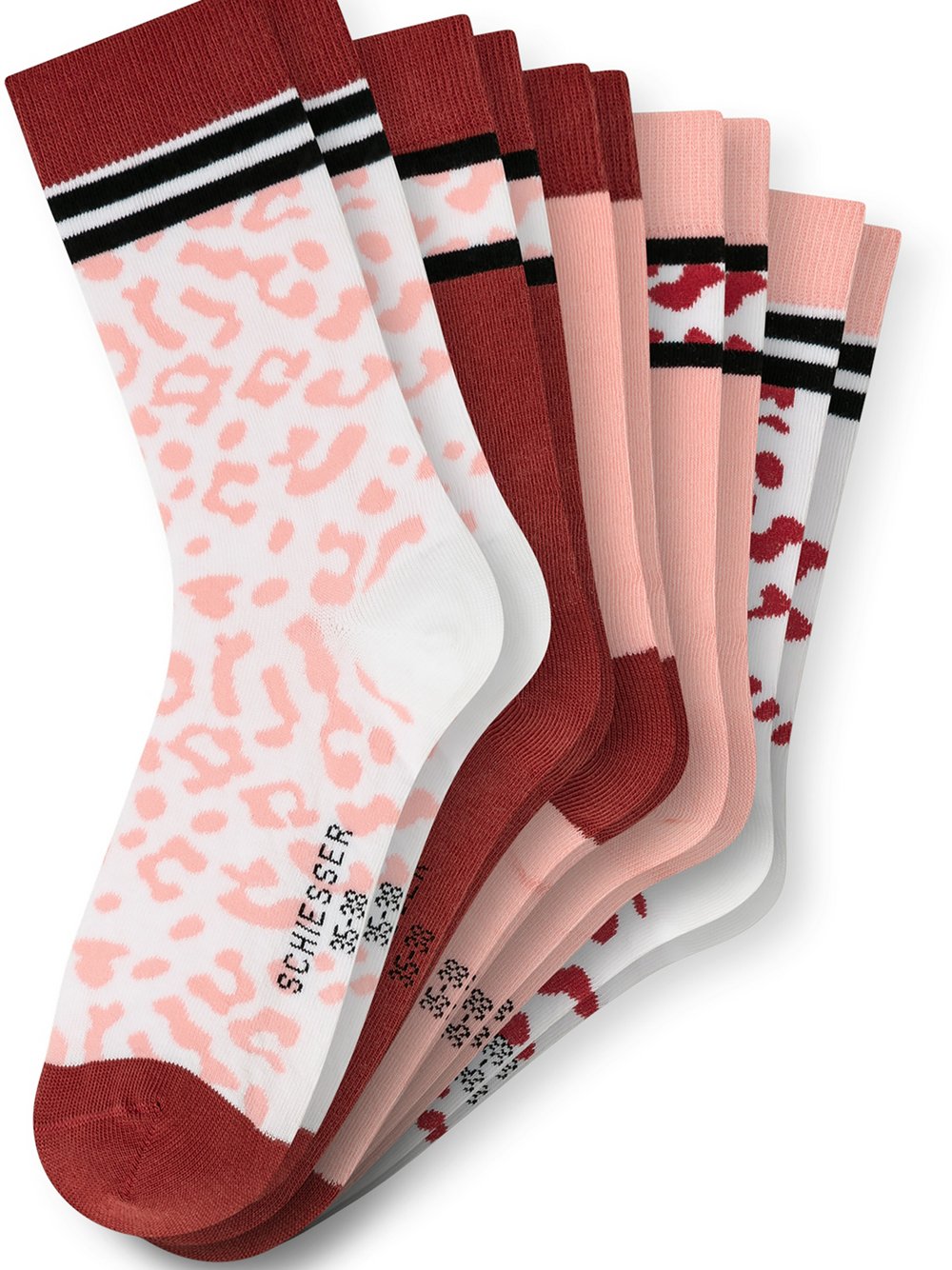 Thumbnail - Schiesser Freizeitsocken  Mädchen Jersey mehrfarbig bedruckt, 31-34