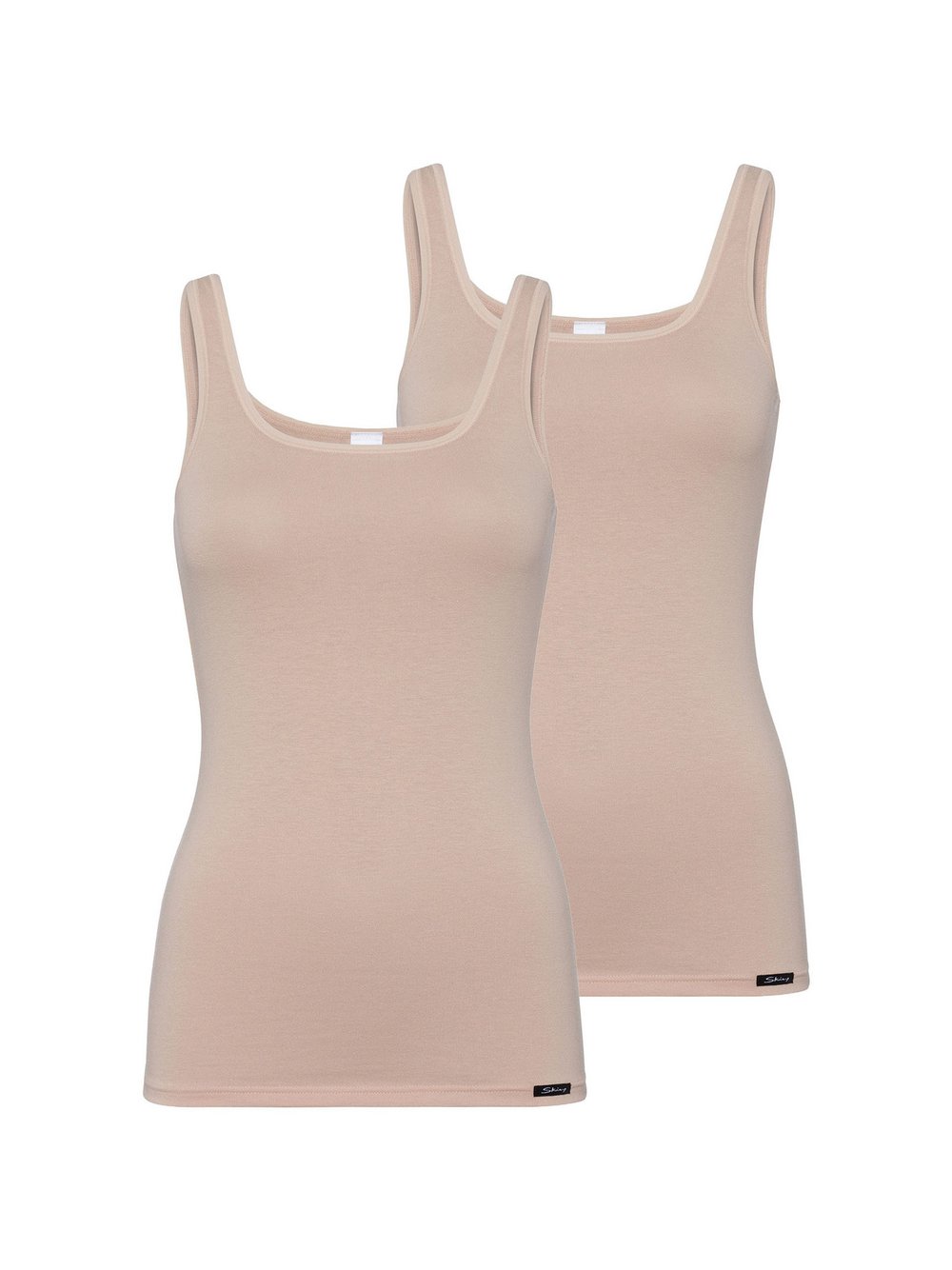 SKINY Tanktop  Damen Baumwolle beige, 36