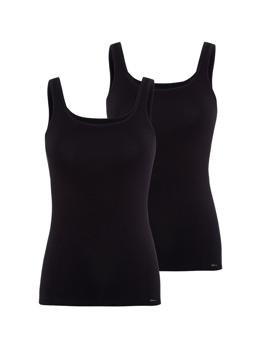 SKINY Tanktop  Damen Baumwolle schwarz, 38