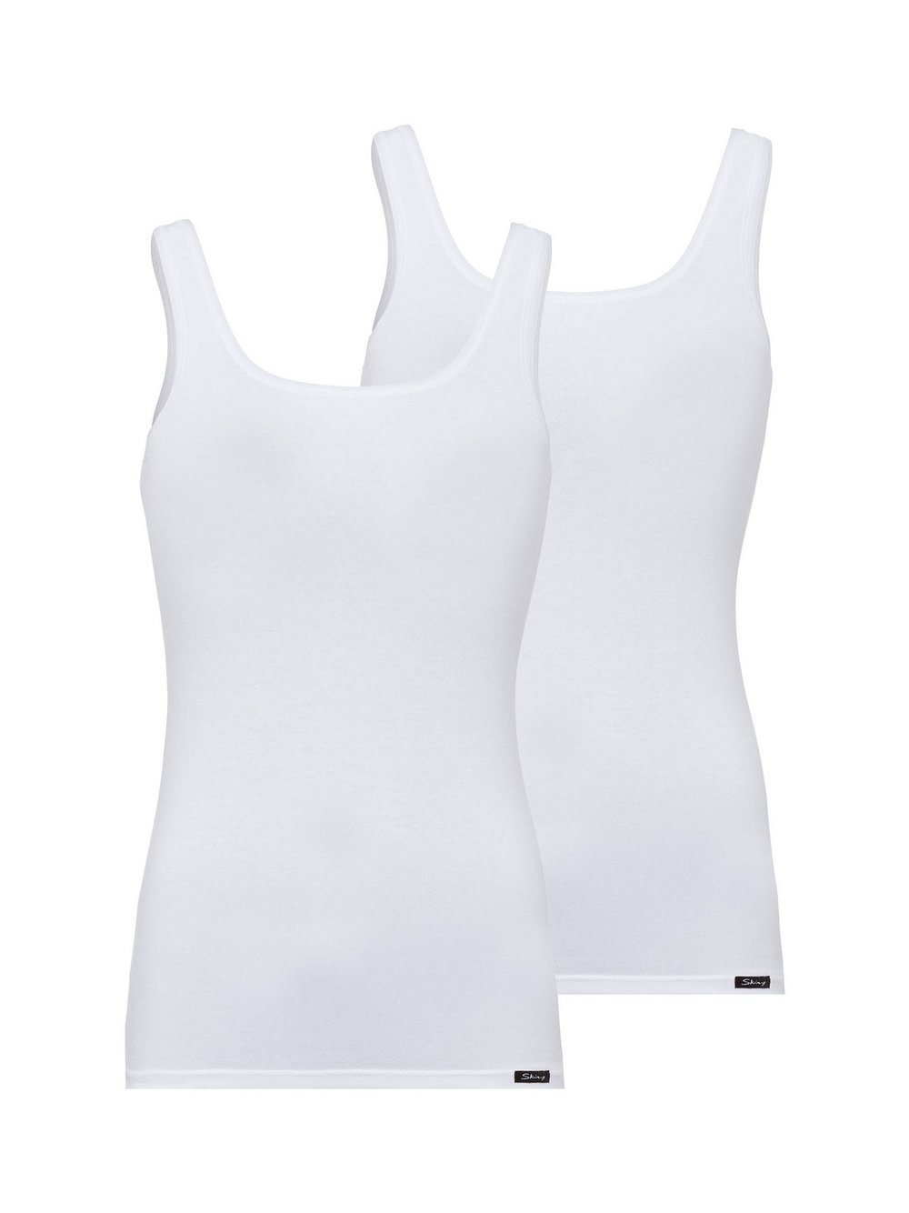 SKINY Tanktop  Damen Baumwolle weiß, 44