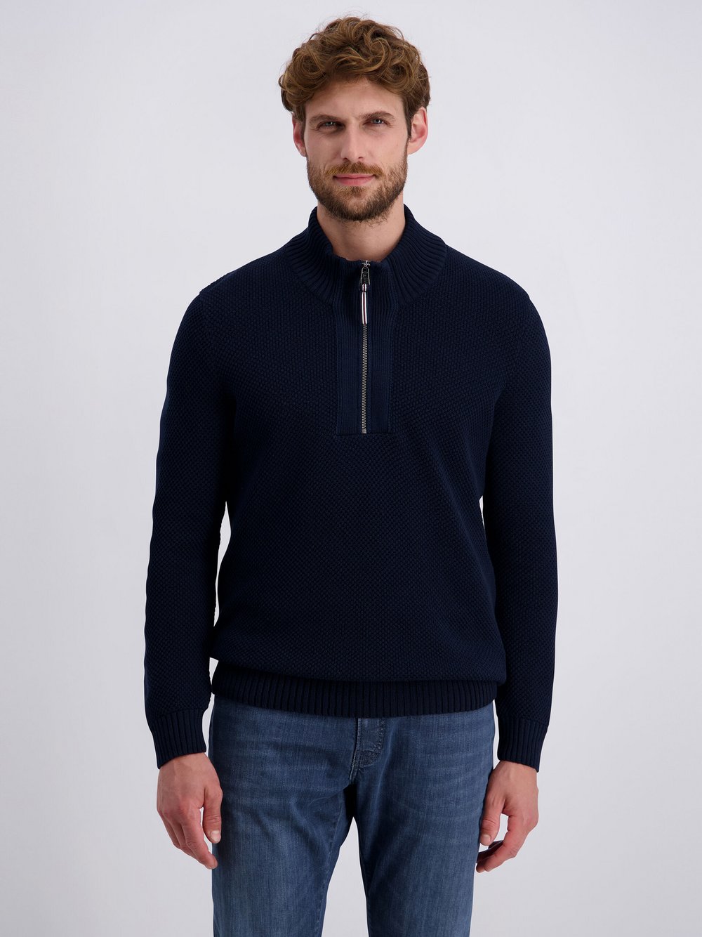 Pierre Cardin Pullover Herren Baumwolle blau, XL