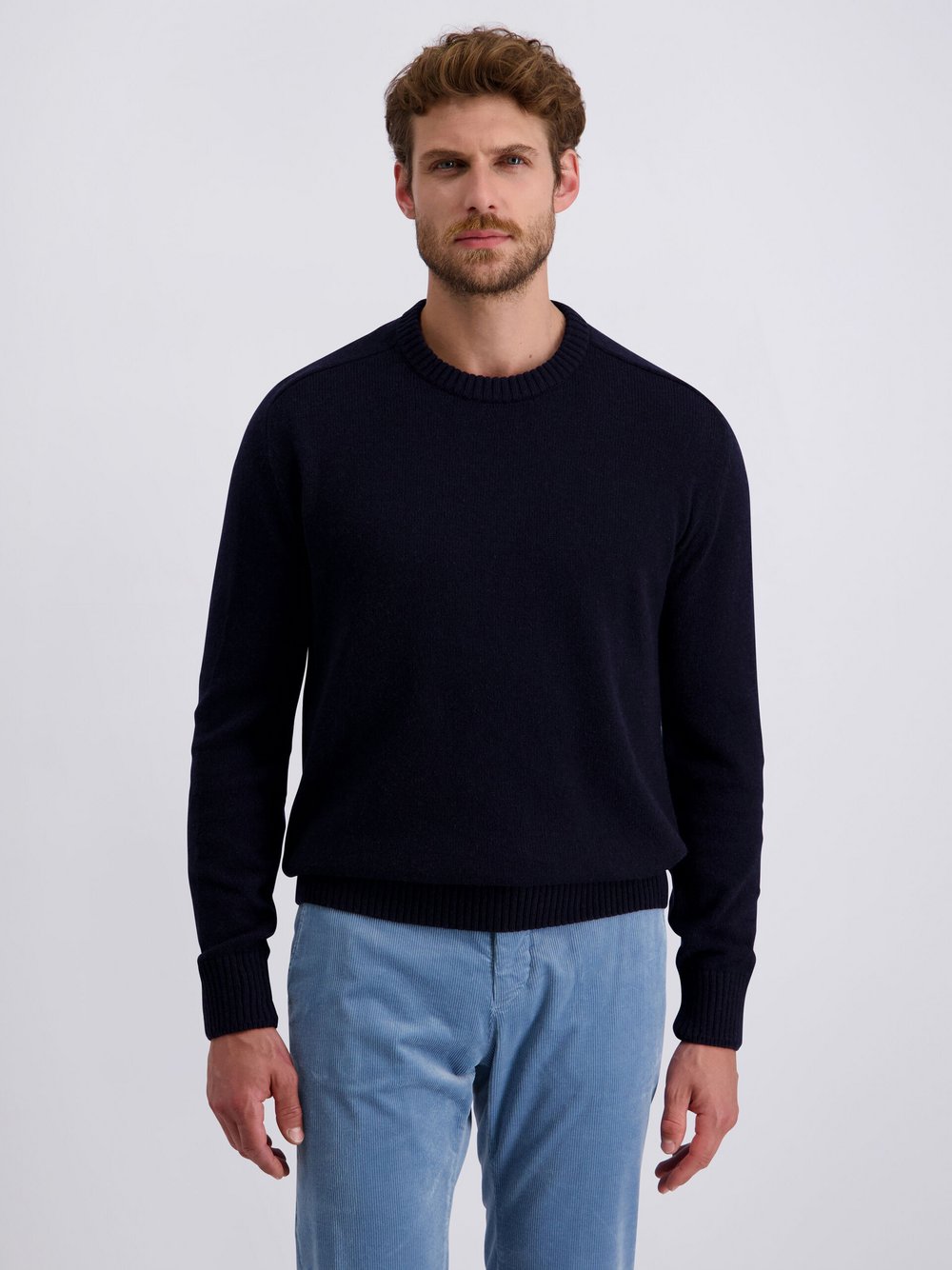 Pierre Cardin Pullover Herren Wolle blau, XXL