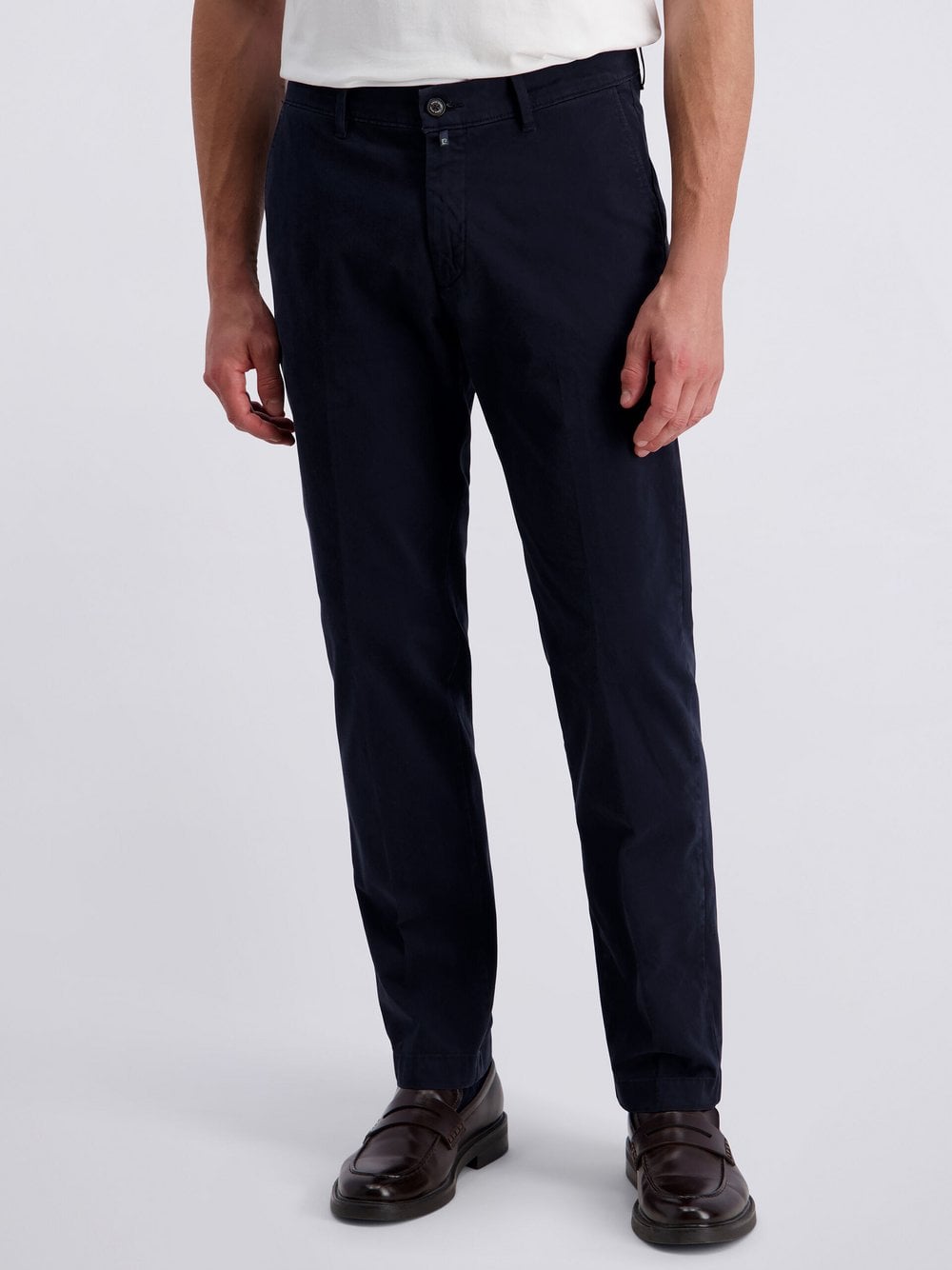 Pierre Cardin Hose Calais Herren Baumwolle blau, 34-30
