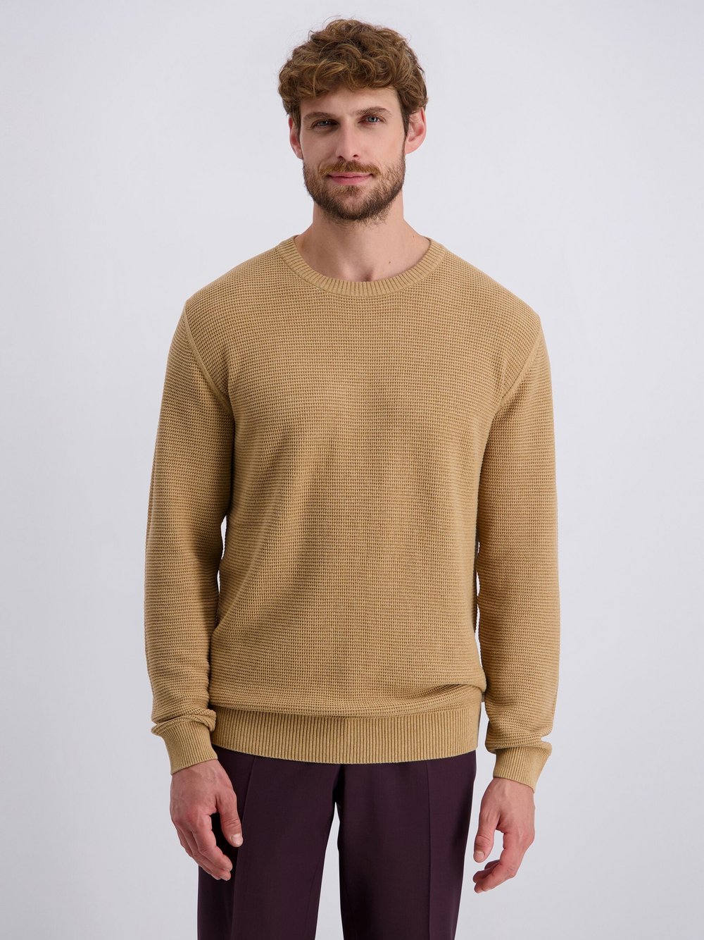 Thumbnail - Pierre Cardin Pullover Herren Baumwolle braun, XL