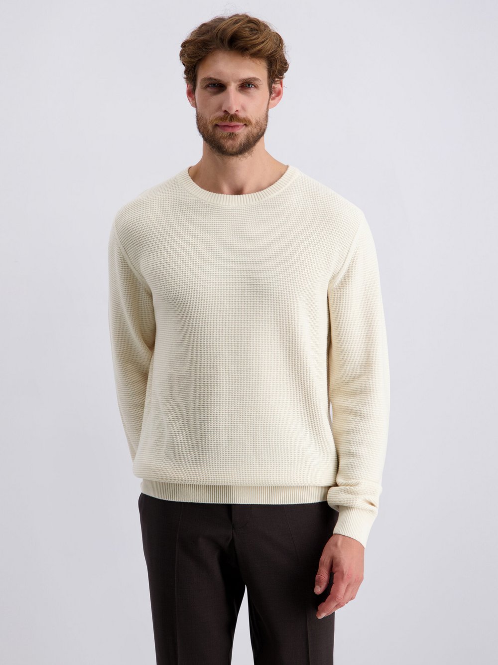 Thumbnail - Pierre Cardin Pullover Herren Baumwolle beige, XXL