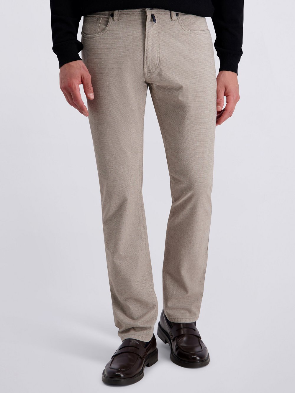 Pierre Cardin Hose Lyon Herren Viskose beige, 38-30