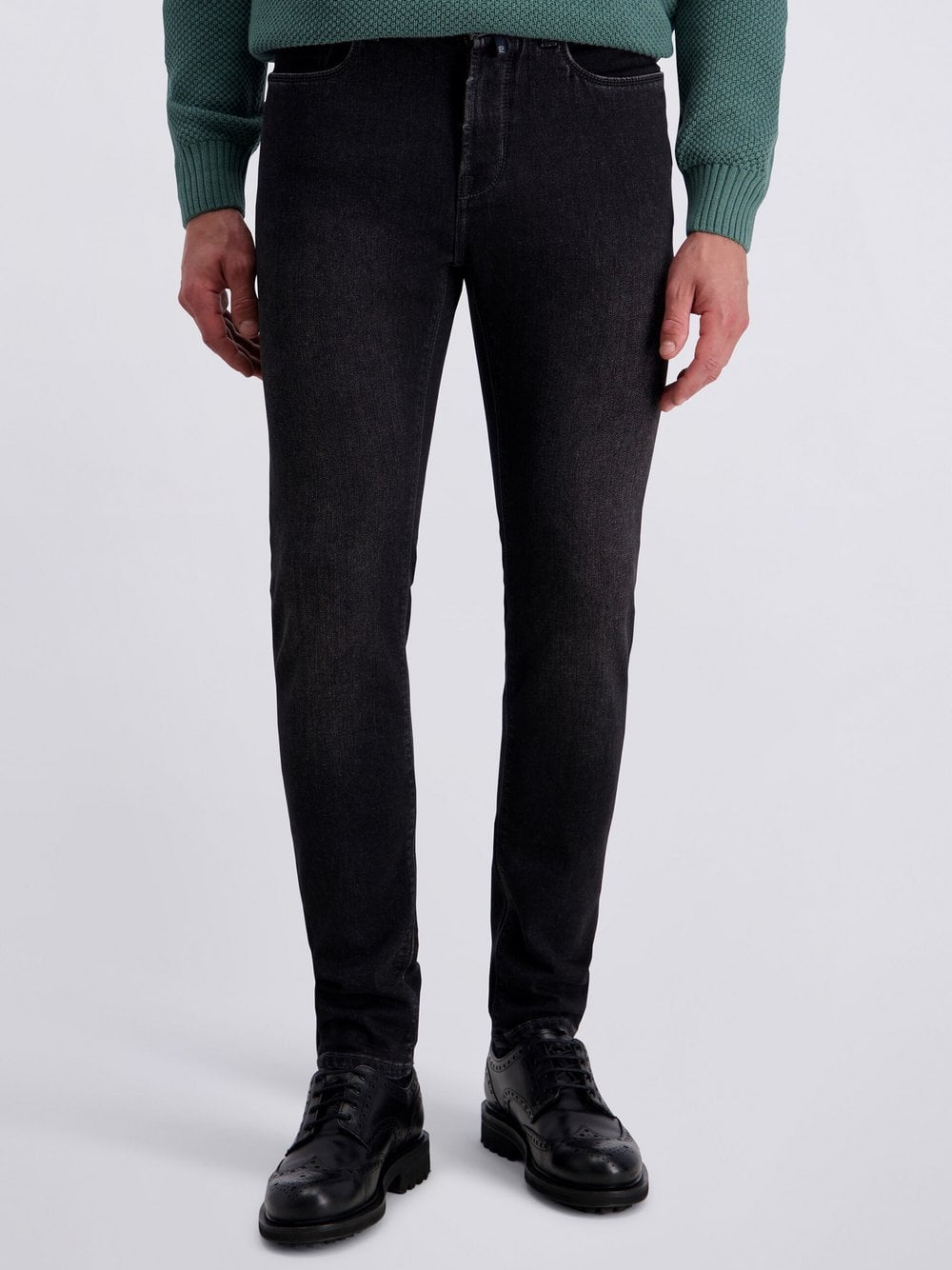 Pierre Cardin Jeans Lyon Herren Baumwolle grau meliert, 40-32