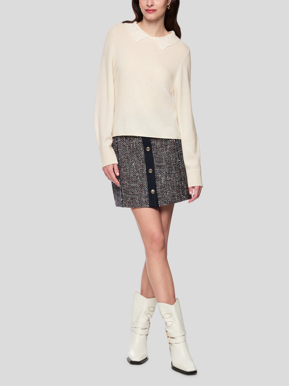 Marc Cain Pullover Damen Wolle weiß, 40