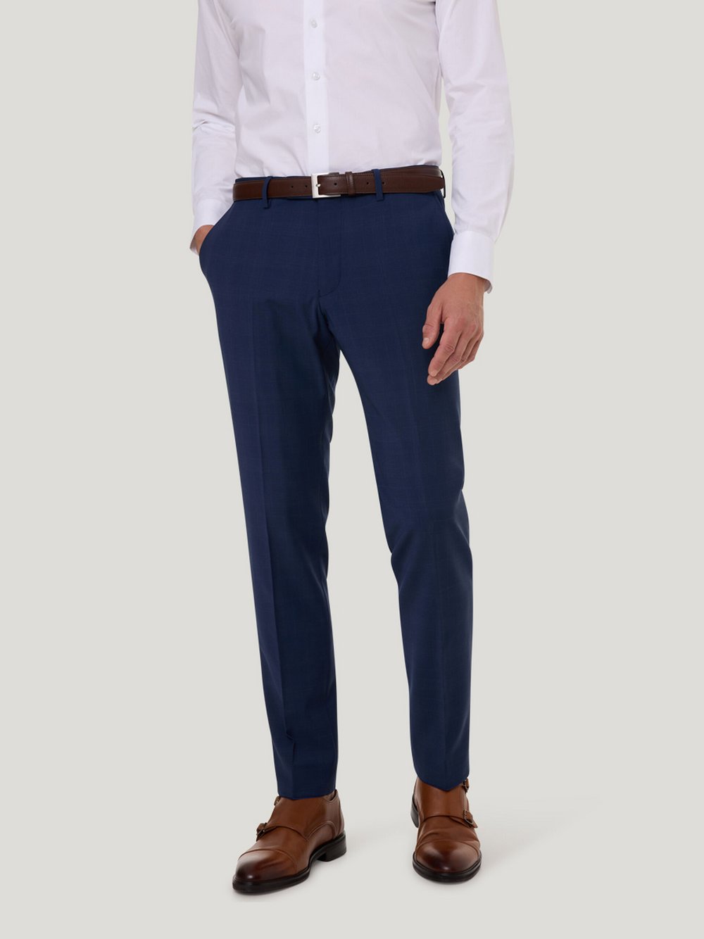 Thumbnail - Pierre Cardin Anzughose Ryan Herren Wolle blau, 54