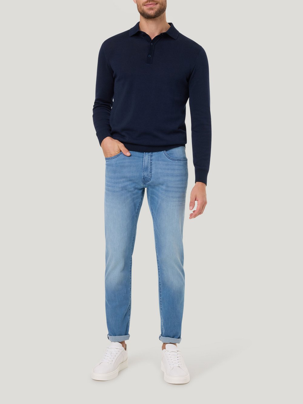 Thumbnail - Pierre Cardin Jeans Lyon Herren Baumwolle blau, 40-32